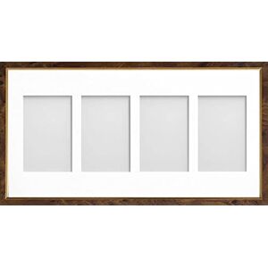 Frame Company Drayton Multi Aperture Photo Frame, Walnut, 20x10 for 6x4 inch (x4) Frame Company Drayton Multi Aperture Photo Frame, Walnut, 20x10 for 6x4 inch (x4)