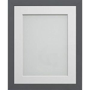 Frame Company Allington Grey Photo Frame with White Mount, 9x7 for 8x6 inch, fitted with perspex Frame Company Allington Grey Photo Frame with White Mount, 9x7 for 8x6 inch, fitted with perspex