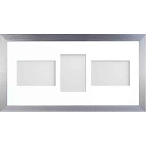 Frame Company Simpson Silver Multi Aperture Photo Frame, 20x10 for 6x4 inch (x3 LPL) Frame Company Simpson Silver Multi Aperture Photo Frame, 20x10 for 6x4 inch (x3 LPL)