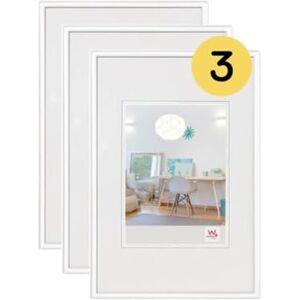 walther design Picture Frame White 18 x 24 cm 3-Pack, New Lifestyle Plastic Frame KV824W3 walther design Picture Frame White 18 x 24 cm 3-Pack, New Lifestyle Plastic Frame KV824W3