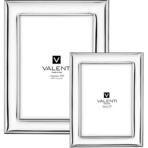 VALENTI & CO. Photo Frame 9 x 13 cm in Polished Silver, Ideal as a Gift for Wedding, Ceremony or Birthday VALENTI & CO. Photo Frame 9 x 13 cm in Polished Silver, Ideal as a Gift for Wedding, Ceremony or Birthday