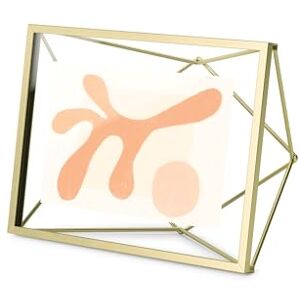 Umbra Prisma Picture Frame, 4 x 6 Photo Display for Desk or Wall, Matt Brass Umbra Prisma Picture Frame, 4 x 6 Photo Display for Desk or Wall, Matt Brass