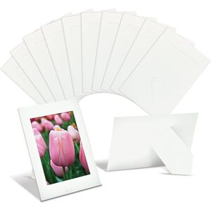 Better Office Products Paper Picture Frames for 4 x 6 Inch Inserts, 50 Pack, Heavy Cardstock Photo Frame with Easel, Standing Paper Frames (White) Better Office Products Paper Picture Frames for 4 x 6 Inch Inserts, 50 Pack, Heavy Cardstock Photo Frame with Easel, Standing Paper Frames (White)