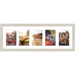 Americanflat 6x4 Collage Photo Frame with Shatter-Resistant Glass Signature Collection Fits Five 4x6 Photos or Use as One 8x24 Picture Frame for Wall Display Light Wood Americanflat 6x4 Collage Photo Frame with Shatter-Resistant Glass Signature Collection Fits Five 4x6 Photos or Use as One 8x24 Picture Frame for Wall Display Light Wood
