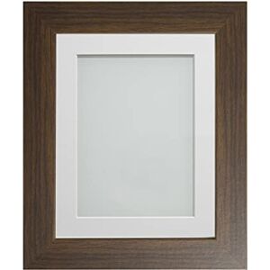 Frame Company Watson Brown Picture Photo Frame fitted with Perspex, 9x7 inch with Off-White Mount for image size 7x5 inch Frame Company Watson Brown Picture Photo Frame fitted with Perspex, 9x7 inch with Off-White Mount for image size 7x5 inch