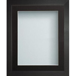 Frame Company Radcliffe Black Wooden Deep Box 3D A4 (11.75x8.25") Frame with Black Mount for Image 10x6", Light Blue Backing Board * Choice of Sizes* Fitted with Real Glass Frame Company Radcliffe Black Wooden Deep Box 3D A4 (11.75x8.25") Frame with Black Mount for Image 10x6", Light Blue Backing Board * Choice of Sizes* Fitted with Real Glass