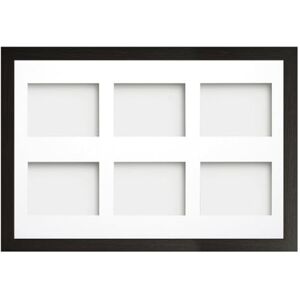 Frame Company Watson Multi Aperture Range Black Photo Picture Frame, 30x20 for 8x6 (x6) *Choice of Sizes* Fitted with Perspex Frame Company Watson Multi Aperture Range Black Photo Picture Frame, 30x20 for 8x6 (x6) *Choice of Sizes* Fitted with Perspex