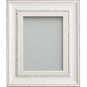 Frame Company Brooke Antique White Photo Frame, Ivory Mount, 8x6 for 7x5 inch, fitted with perspex Frame Company Brooke Antique White Photo Frame, Ivory Mount, 8x6 for 7x5 inch, fitted with perspex