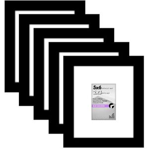 Americanflat 5x6 Picture Frame with Polished Plexiglass Set of 5 Use as 2x3 Frame with Mat or 5x6 Frame Without Mat Galleria Collection Gallery Frames for Tabletop and Wall Display Black Americanflat 5x6 Picture Frame with Polished Plexiglass Set of 5 Use as 2x3 Frame with Mat or 5x6 Frame Without Mat Galleria Collection Gallery Frames for Tabletop and Wall Display Black