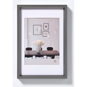 walther design Picture Frame Steel 40 x 60 cm with PassepArtout, Steel Style Plastic Frame ES460D walther design Picture Frame Steel 40 x 60 cm with PassepArtout, Steel Style Plastic Frame ES460D