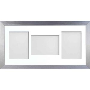 Frame Company Simpson Silver Multi Aperture Photo Frame, 20x10 for 7x5 inch (x3 PLP) Frame Company Simpson Silver Multi Aperture Photo Frame, 20x10 for 7x5 inch (x3 PLP)