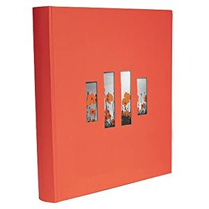 Exacompta Ref 16077E MILANO Photo Album Book (60 Pages) -29 x 32cmin Size, Holds 300 Photos, 250gsm Black Card Pages, FSC-Certified Red Paper Cover With Exacompta Ref 16077E MILANO Photo Album Book (60 Pages) -29 x 32cmin Size, Holds 300 Photos, 250gsm Black Card Pages, FSC-Certified Red Paper Cover With