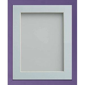 Frame Company Jellybean Range Purple Wooden 10x8 inch Picture Photo Frame with Light Blue Mount for Image 7x5 inch * Choice of Colours & Sizes* Fitted with Perspex Frame Company Jellybean Range Purple Wooden 10x8 inch Picture Photo Frame with Light Blue Mount for Image 7x5 inch * Choice of Colours & Sizes* Fitted with Perspex