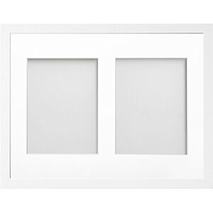 Frame Company Allington Range 16x12-inch White Picture Photo Frame with White 2-Aperture Mount for Image Size 8x6-inch Frame Company Allington Range 16x12-inch White Picture Photo Frame with White 2-Aperture Mount for Image Size 8x6-inch