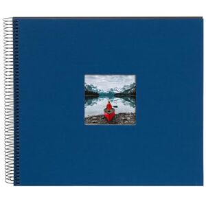 Goldbuch Bella Vista, Canvas Memory Album, 40 Pages, DIY Photo Book, Linen Paper, Blue (black sides), 35 x 30 x 1,5 cm-Spirale ⌀ 2,8 cm Goldbuch Bella Vista, Canvas Memory Album, 40 Pages, DIY Photo Book, Linen Paper, Blue (black sides), 35 x 30 x 1,5 cm-Spirale ⌀ 2,8 cm