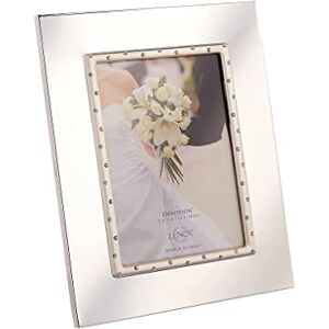 Lenox Devotion 5" X 7" Frame, Silver-Plated, Metallic, 1.45 LB Lenox Devotion 5" X 7" Frame, Silver-Plated, Metallic, 1.45 LB