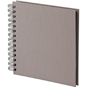 Rössler Papier 1329452495 S.O.H.O. Wire-O fotoalbum 180 x 180 mm, 60 zwarte pagina's, taupe, 1 stuk Rössler Papier 1329452495 S.O.H.O. Wire-O fotoalbum 180 x 180 mm, 60 zwarte pagina's, taupe, 1 stuk