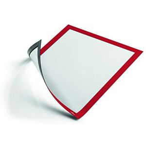 Durable DURAFRAME Self-Adhesive Magnetic Frame A4 Format In Red Pack of 1 Frames Document Frame for Professional Internal Signage Durable DURAFRAME Self-Adhesive Magnetic Frame A4 Format In Red Pack of 1 Frames Document Frame for Professional Internal Signage