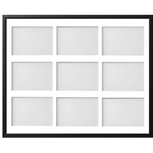 Frame Company Drayton Multi Aperture Photo Frame, Black, 20x16 for 6x4 inch (x9) Frame Company Drayton Multi Aperture Photo Frame, Black, 20x16 for 6x4 inch (x9)
