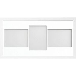 Frame Company Allington Range 20x10-inch White Picture Photo Frame with White 3-Aperture Mount for Image Size 7x5-inch (LPL) Frame Company Allington Range 20x10-inch White Picture Photo Frame with White 3-Aperture Mount for Image Size 7x5-inch (LPL)