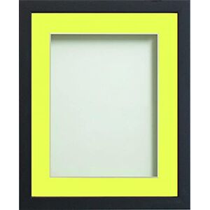 Frame Company Jellybean Range Black Wooden 20x16 inch Picture Photo Frame with Lemon Bon Bon Mount for Image A3 * Choice of Colours & Sizes* Fitted with Perspex Frame Company Jellybean Range Black Wooden 20x16 inch Picture Photo Frame with Lemon Bon Bon Mount for Image A3 * Choice of Colours & Sizes* Fitted with Perspex