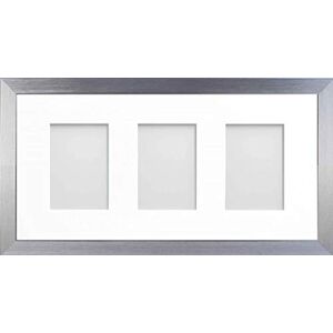 Frame Company Simpson Silver Multi Aperture Photo Frame, 20x10 for 6x4 inch (x3 PPP) Frame Company Simpson Silver Multi Aperture Photo Frame, 20x10 for 6x4 inch (x3 PPP)