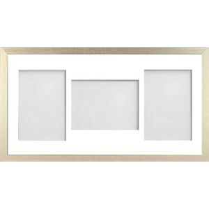 Frame Company Simpson Gold Multi Aperture Photo Frame, 20x10 for 7x5 inch (x3 PLP) Frame Company Simpson Gold Multi Aperture Photo Frame, 20x10 for 7x5 inch (x3 PLP)