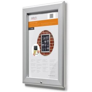 Deflecto A4 Snap Frame Lockable Silver Aluminium Clip Frame for Wall Display Certificate and Poster Holder with Convenient Front Opening Clips Stylish Photo Hanger for Home and Office Deflecto A4 Snap Frame Lockable Silver Aluminium Clip Frame for Wall Display Certificate and Poster Holder with Convenient Front Opening Clips Stylish Photo Hanger for Home and Office