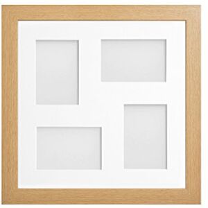 Frame Company Watson Beech Multi-Aperture Photo Frame with Mount, 40x40cm for 6x4 (x4 mix) * Choice of Frame Colour and Mount Design* NEW Frame Company Watson Beech Multi-Aperture Photo Frame with Mount, 40x40cm for 6x4 (x4 mix) * Choice of Frame Colour and Mount Design* NEW