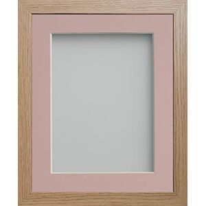 Frame Company Allington Beech Photo Frame with Pink Mount, 8x6 for 5x3 inch, fitted with perspex Frame Company Allington Beech Photo Frame with Pink Mount, 8x6 for 5x3 inch, fitted with perspex
