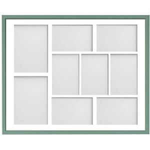 Frame Company Drayton Multi Aperture Photo Frame, Green, 20x16 for 6x4 inch (x7) 7x5 inch (x2) Frame Company Drayton Multi Aperture Photo Frame, Green, 20x16 for 6x4 inch (x7) 7x5 inch (x2)