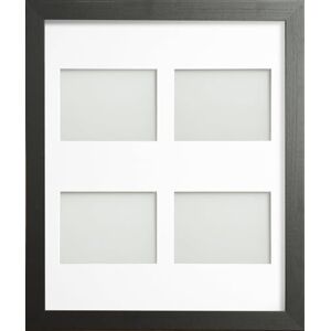 Frame Company Watson Black Multi-Aperture Collage Picture Photo Frame with Mount, 24x20 for 8x6 inch (x4 landscape) Frame Company Watson Black Multi-Aperture Collage Picture Photo Frame with Mount, 24x20 for 8x6 inch (x4 landscape)