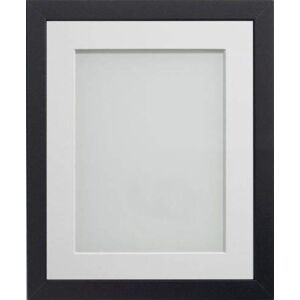 Frame Company Allington Black Photo Frame with White Mount, 9x7 for 8x6 inch, fitted with perspex Frame Company Allington Black Photo Frame with White Mount, 9x7 for 8x6 inch, fitted with perspex