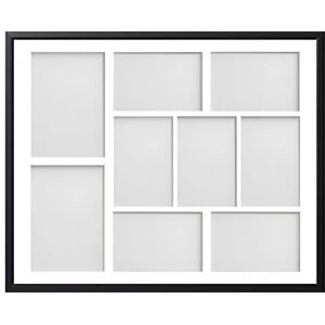 Frame Company Drayton Multi Aperture Photo Frame, Black, 20x16 for 6x4 inch (x7) 7x5 inch (x2) Frame Company Drayton Multi Aperture Photo Frame, Black, 20x16 for 6x4 inch (x7) 7x5 inch (x2)