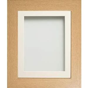 Frame Company Watson Beech Picture Photo Frame fitted with Perspex, 10x8 inch with Off-White Mount for image size 8x6 inch Frame Company Watson Beech Picture Photo Frame fitted with Perspex, 10x8 inch with Off-White Mount for image size 8x6 inch