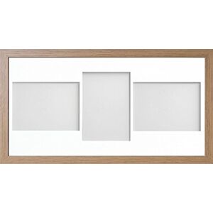 Frame Company Allington Range 20x10-inch Beech Picture Photo Frame with White 3-Aperture Mount for Image Size 7x5-inch (LPL) Frame Company Allington Range 20x10-inch Beech Picture Photo Frame with White 3-Aperture Mount for Image Size 7x5-inch (LPL)