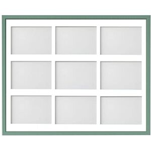 Frame Company Drayton Multi Aperture Photo Frame, Green, 20x16 for 6x4 inch (x9) Frame Company Drayton Multi Aperture Photo Frame, Green, 20x16 for 6x4 inch (x9)
