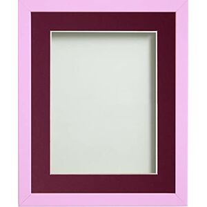 Frame Company Jellybean Range Pink Wooden 16x12 inch Picture Photo Frame with Plum Mount for Image 14x10 inch * Choice of Colours & Sizes* Fitted with Perspex Frame Company Jellybean Range Pink Wooden 16x12 inch Picture Photo Frame with Plum Mount for Image 14x10 inch * Choice of Colours & Sizes* Fitted with Perspex