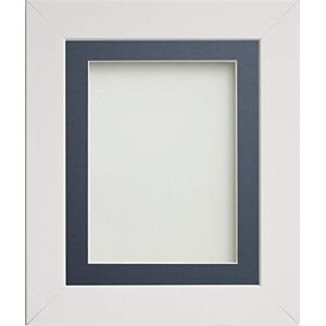 Frame Company Watson Range White 40x40cm Picture Photo Frame with Blue Mount for Image 30x30cm *Choice of Sizes* Fitted with Perspex Frame Company Watson Range White 40x40cm Picture Photo Frame with Blue Mount for Image 30x30cm *Choice of Sizes* Fitted with Perspex