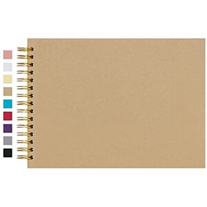 potricher 12.2 x 8.5 Inch Hardcover Kraft Blank Brown Page DIY Scrapbook Photo Album, 80 Pages (40 Sheets) Wedding Anniversary Family Small Scrapbook Photo Album (Brown) potricher 12.2 x 8.5 Inch Hardcover Kraft Blank Brown Page DIY Scrapbook Photo Album, 80 Pages (40 Sheets) Wedding Anniversary Family Small Scrapbook Photo Album (Brown)