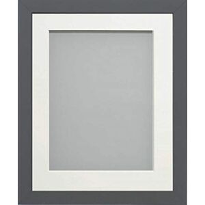 Frame Company Allington Grey Photo Frame with Off-White Mount, 18x14 for 14x10 inch, fitted with perspex Frame Company Allington Grey Photo Frame with Off-White Mount, 18x14 for 14x10 inch, fitted with perspex
