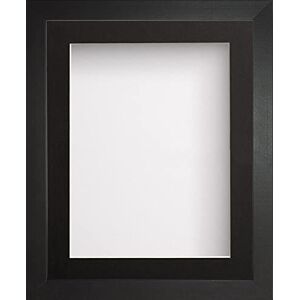 Frame Company Radcliffe Black Wooden Deep Box 3D A2 (23.4x16.5) Frame with Black Mount for Image A3 (16.5x11.75), White Backing Board * Choice of Sizes* Fitted with Perspex Frame Company Radcliffe Black Wooden Deep Box 3D A2 (23.4x16.5) Frame with Black Mount for Image A3 (16.5x11.75), White Backing Board * Choice of Sizes* Fitted with Perspex