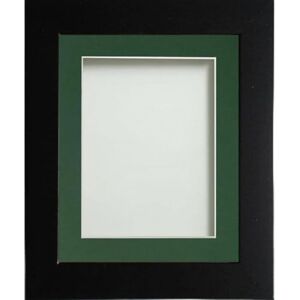 Frame Company Watson Matte Black Picture Photo Frame fitted with Perspex, 36x24 inch with Bottle Green Mount for image size 30x20 inch Frame Company Watson Matte Black Picture Photo Frame fitted with Perspex, 36x24 inch with Bottle Green Mount for image size 30x20 inch