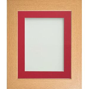 Frame Company Watson Beech Picture Photo Frame fitted with Perspex, 24x20 inch with Red Mount for image size 20x16 inch Frame Company Watson Beech Picture Photo Frame fitted with Perspex, 24x20 inch with Red Mount for image size 20x16 inch