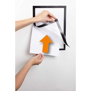 Durable DURAFRAME WALLPAPER Self-Adhesive Magnetic Frame, A4 Black, Pack of 1, For Sensitive Surfaces, Removable, Self-Adhesive Attachment Durable DURAFRAME WALLPAPER Self-Adhesive Magnetic Frame, A4 Black, Pack of 1, For Sensitive Surfaces, Removable, Self-Adhesive Attachment