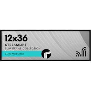 Americanflat 12x36 Picture Frame with Polished Plexiglass Streamline Collection Thin Border Picture Frame for Wall Display Hanging Hardware Included Black Americanflat 12x36 Picture Frame with Polished Plexiglass Streamline Collection Thin Border Picture Frame for Wall Display Hanging Hardware Included Black