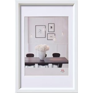 walther design Picture Frame White 20 x 30 cm with PassepArtout, Steel Style Plastic Frame ES030W walther design Picture Frame White 20 x 30 cm with PassepArtout, Steel Style Plastic Frame ES030W