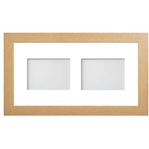 Frame Company Watson Beech Multi-Aperture Photo Frame with Mount, 20x10 for 7x5 (x2 landscape) * Choice of Frame Colour and Mount Design* NEW Frame Company Watson Beech Multi-Aperture Photo Frame with Mount, 20x10 for 7x5 (x2 landscape) * Choice of Frame Colour and Mount Design* NEW