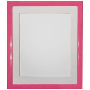 FRAMES BY POST 0.75 Inch Pink Picture Photo Frame With Ivory Mount 16 x 12 Image Size 12 x 10 Inch Plastic Glass FRAMES BY POST 0.75 Inch Pink Picture Photo Frame With Ivory Mount 16 x 12 Image Size 12 x 10 Inch Plastic Glass