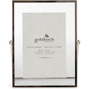 Goldbuch Loft Metal Picture Frame with Stand, Portrait Frame for 1 Picture/Photo in 10 x 15 cm Format, Metal Picture Frame Approx. 16 x 20.5 x 1 cm, Silver Frame, 10 x 15 cm Goldbuch Loft Metal Picture Frame with Stand, Portrait Frame for 1 Picture/Photo in 10 x 15 cm Format, Metal Picture Frame Approx. 16 x 20.5 x 1 cm, Silver Frame, 10 x 15 cm